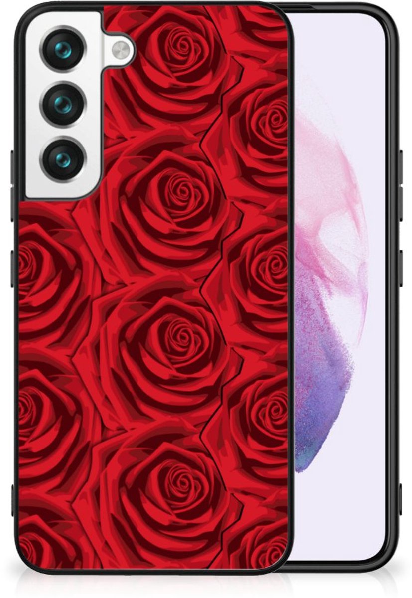 Samsung Galaxy S22 Bloemen Hoesje Red Roses