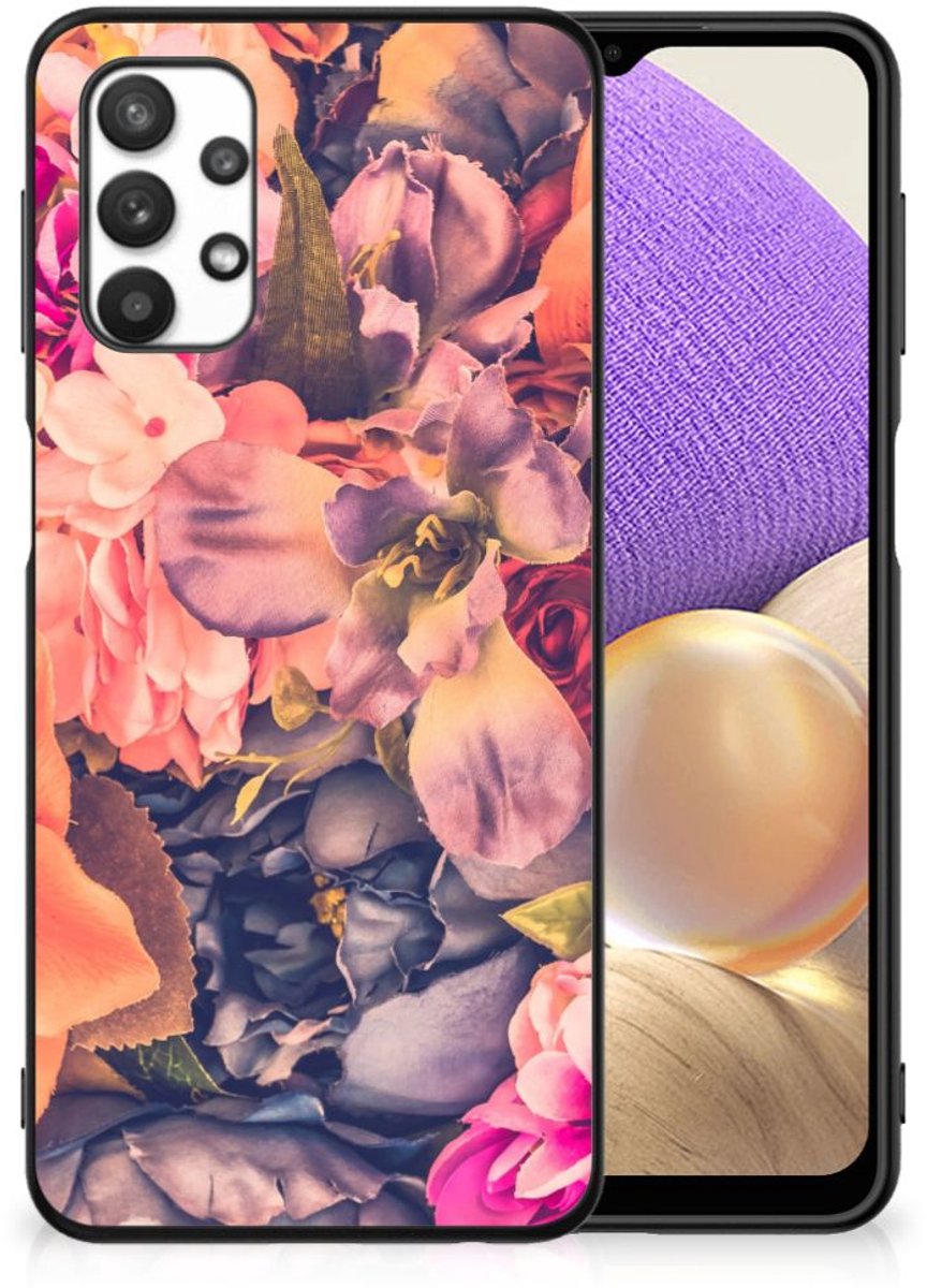 Samsung Galaxy A32 5G Bloemen Hoesje Bosje Bloemen