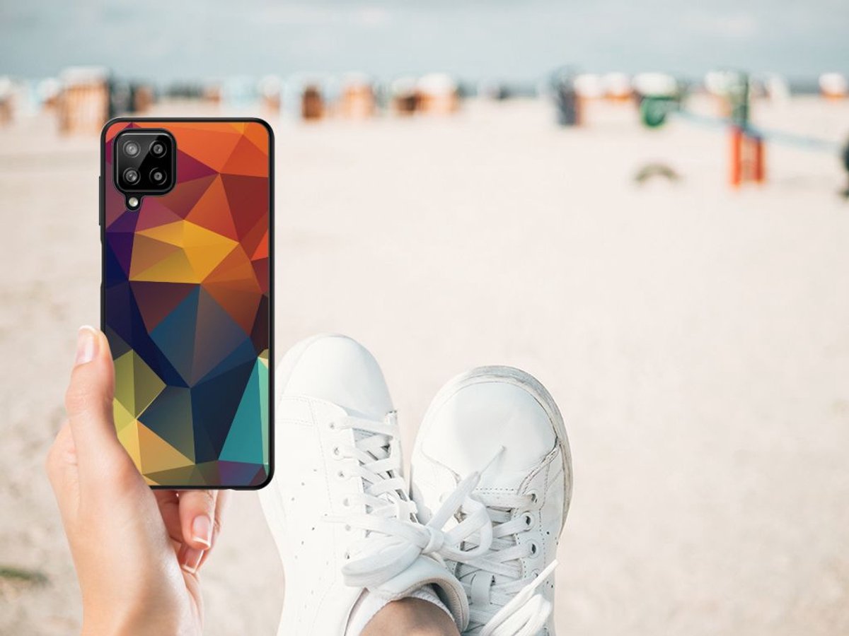 Samsung Galaxy A12 Backcover Polygon Color