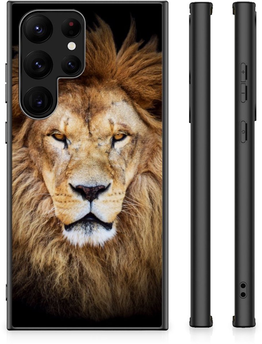 Samsung Galaxy S23 Ultra Dierenprint Telefoonhoesje Leeuw