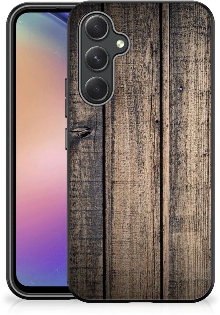 Samsung Galaxy A54 Houten Print Telefoonhoesje Steigerhout