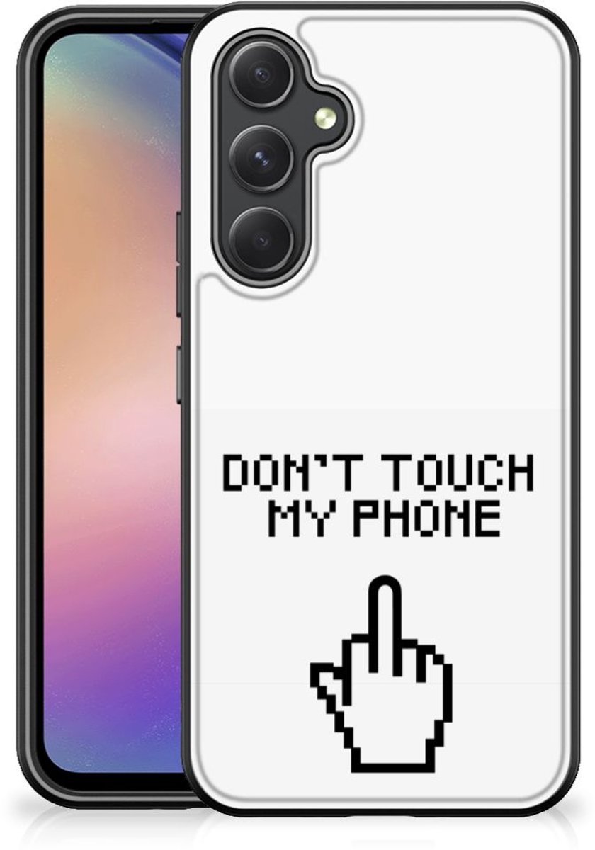 Samsung Galaxy A54 Telefoon Hoesje Finger Don't Touch My Phone