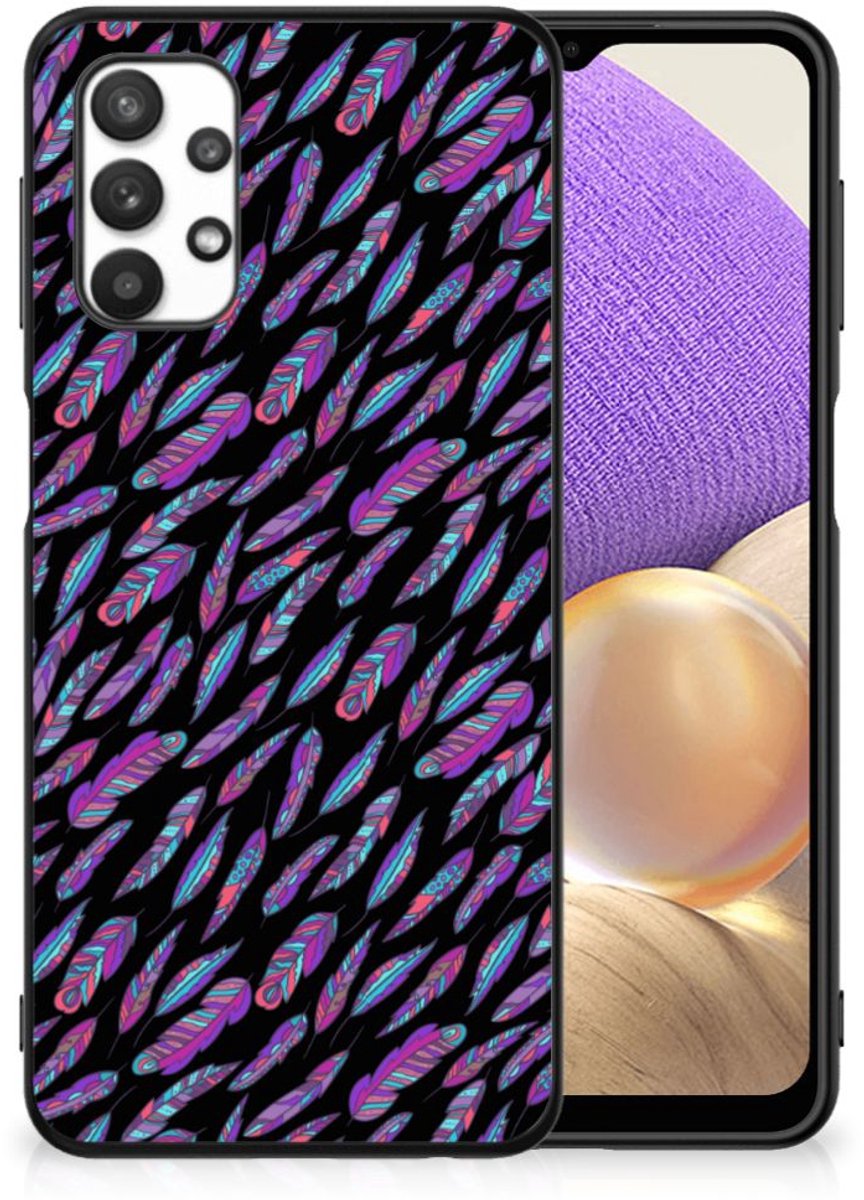 Samsung Galaxy A32 5G Back Case Feathers Color