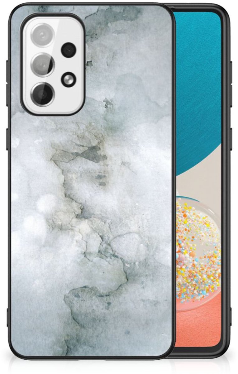 Kleurrijke Telefoonhoesje Samsung Galaxy A73 Painting Grey