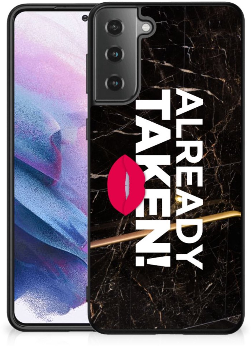 Samsung Galaxy S21 Plus Telefoon Hoesje met tekst Already Taken Black