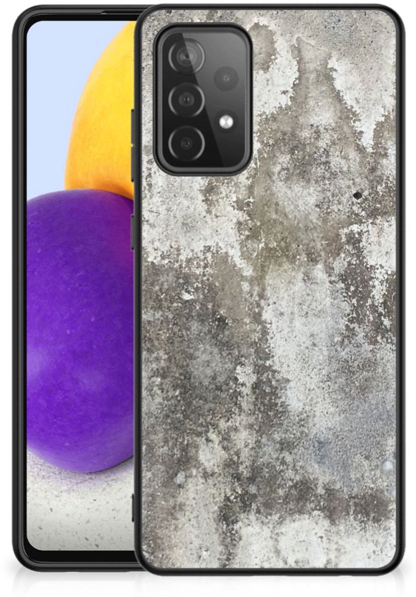 Samsung Galaxy A72 (5G/4G) Marmeren Print Telefoonhoesje Beton Print