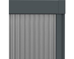 Livn plissehor deur Excellent 96x206cm antraciet - Volledig voorgemonteerde cassette - Barrière-vrije doorloop - Montage in het kozijn