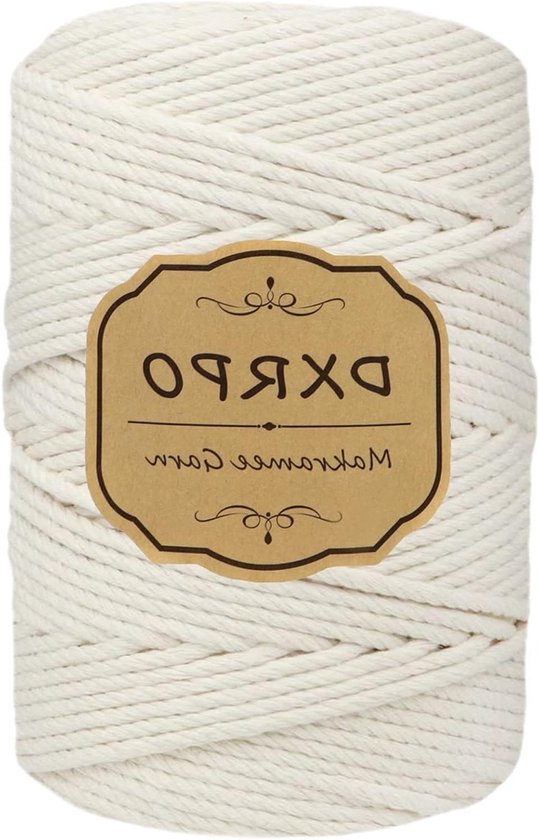 Cerkkapo Macramégaren, 3 mm x 400 m macramé, set met 4