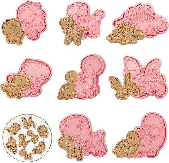 KOMUNJ 4 stuks koekjessnijders, puzzel, koekjessnijders, koekjesvormen, uitsteekvormenset, voor grappige puzzelkoekjes