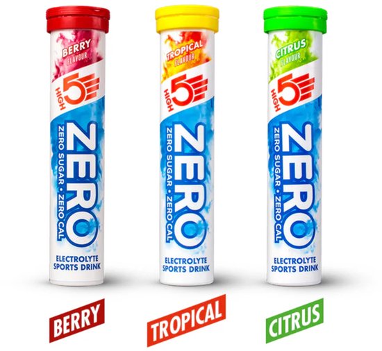 HIGH5 - ZERO Elektrolyten Bruistabletten - Mix van Smaken - Suikervrij & Caloriearm - 3x20 Stuks - Voor Sport, Focus & Hydratatie van High5 — afbeelding 2
