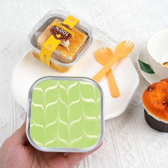 Set van 6 Porseleinen Ramekins met Deksel - Ovenvaste Schalen voor Soufflé, Crème