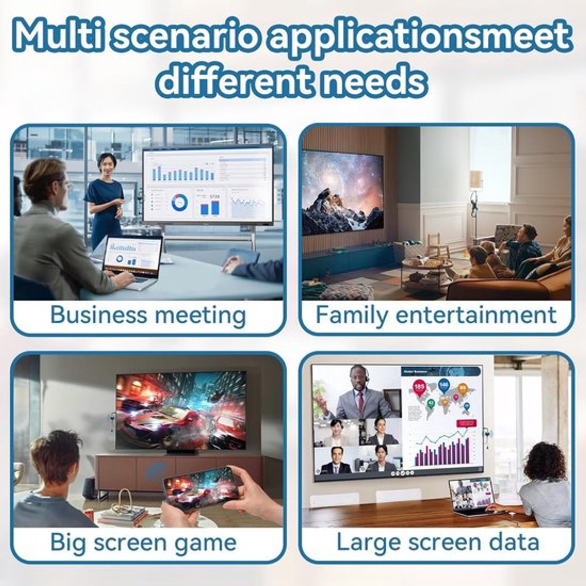 Full HD- Smart HDMI Dongle - Draadloos tv kijken - WIFI Receiver Voor Android, Google en IOS - App Streaming -Grijs-2025 Nieuw — cadeau in Elektronica - foto 7