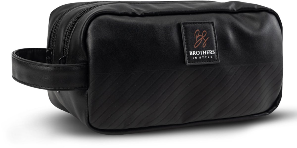 Brothers in Style® Toilettas Heren – Luxe Toilettas Zwart – 2 Hoofdvakken - Ideaal voor op reis – Toiletray Bag – Ideaal Cadeau voor Man