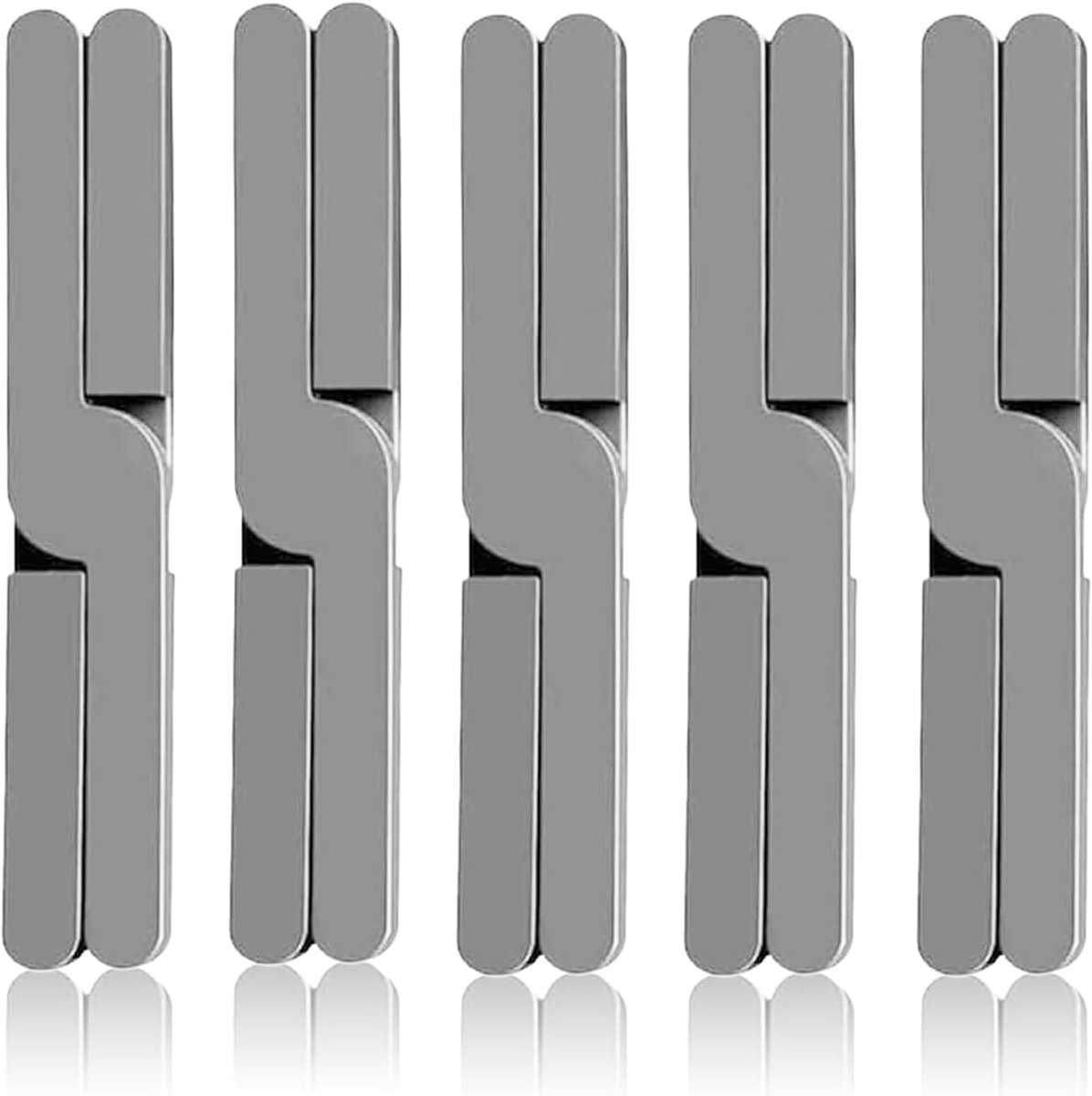 Siliconen onderzetter set - hittebestendig - 5 stuks - opvouwbaar - antislip