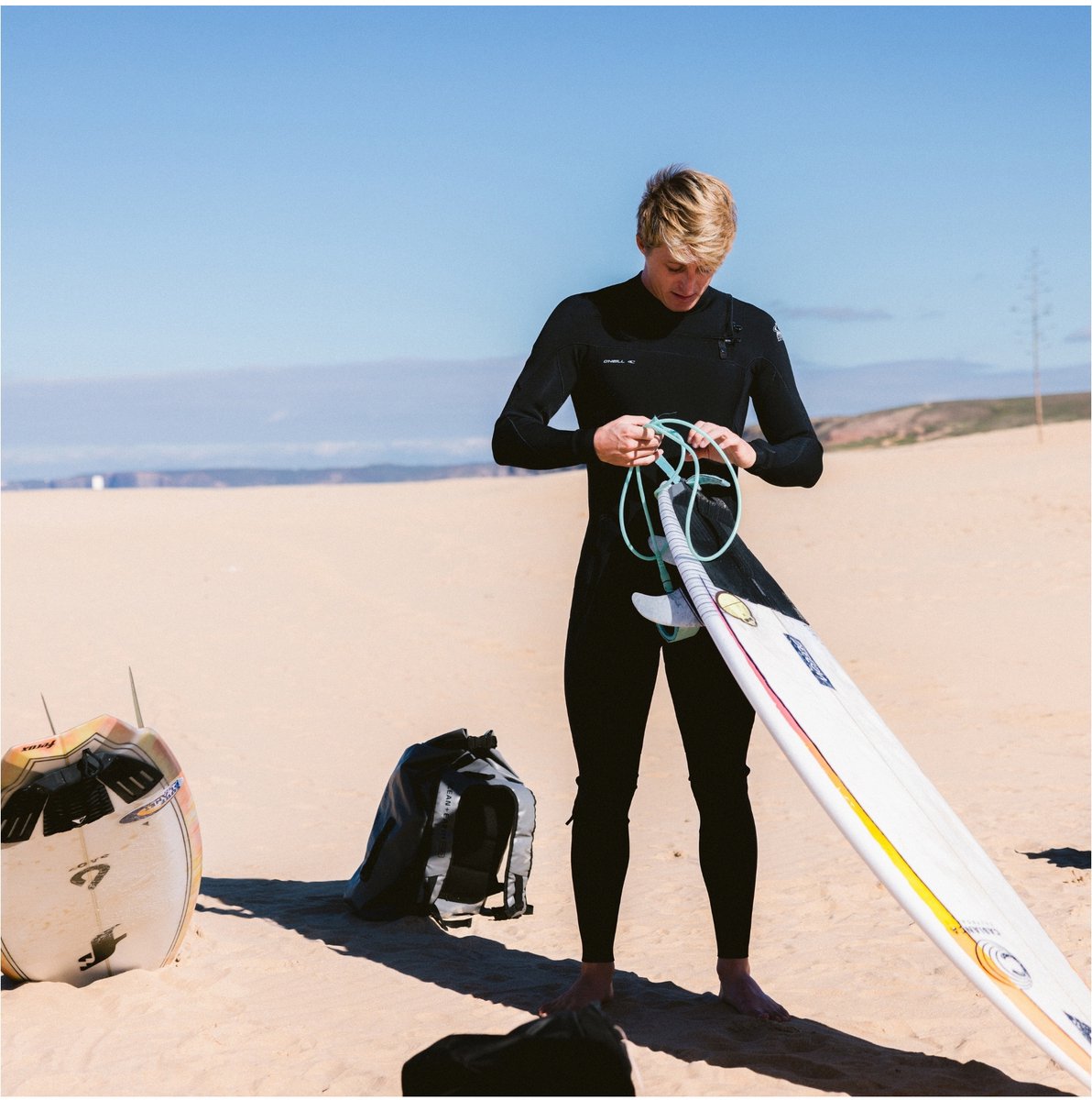 2025 O'Neill Heren Epic 5/4mm Borst Ritssluiting Wetsuit - Black