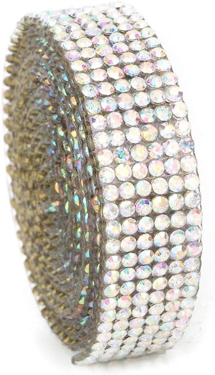 Title: Inovra Plus - Rhinestone lint lint 1m lang kristal bling 1m glazen gaasband om op een wandlamp parelafwerking strook kwastketting trouwjurk schoenen franje te strijken.