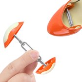 Allecto Plus - Verstelbare Schoenspanners voor Vrouwen - Schoendrager en Laarzenspanner - Antislip en Oranje - Set van 2 Stuks