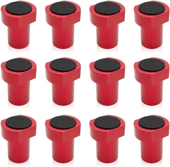 12 Stuks Aluminium Bankhaken – 28x36x20 Mm – Voor 20 Mm Werkgat – Werkbank Klemmen Voor Houtbewerking, Frezen En Schuren – Zwart