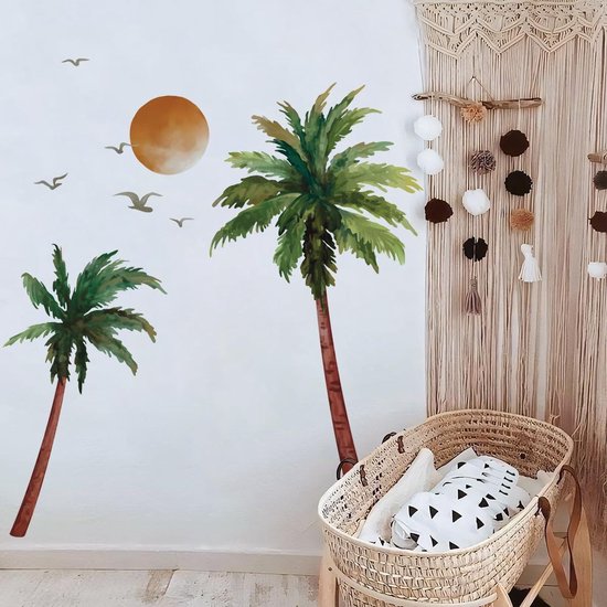 Runtoo Grote Mandala Muursticker Boho Bloem Muurstickers