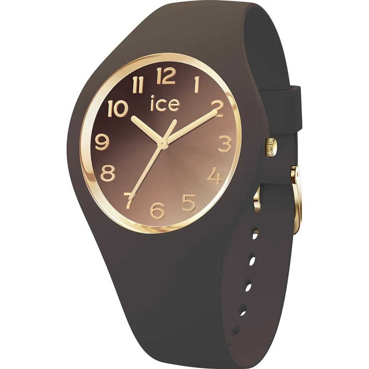 Ice Watch ICE sunset - Dark chocolate 024986 Horloge - Siliconen - Bruin - Ø 37 mm