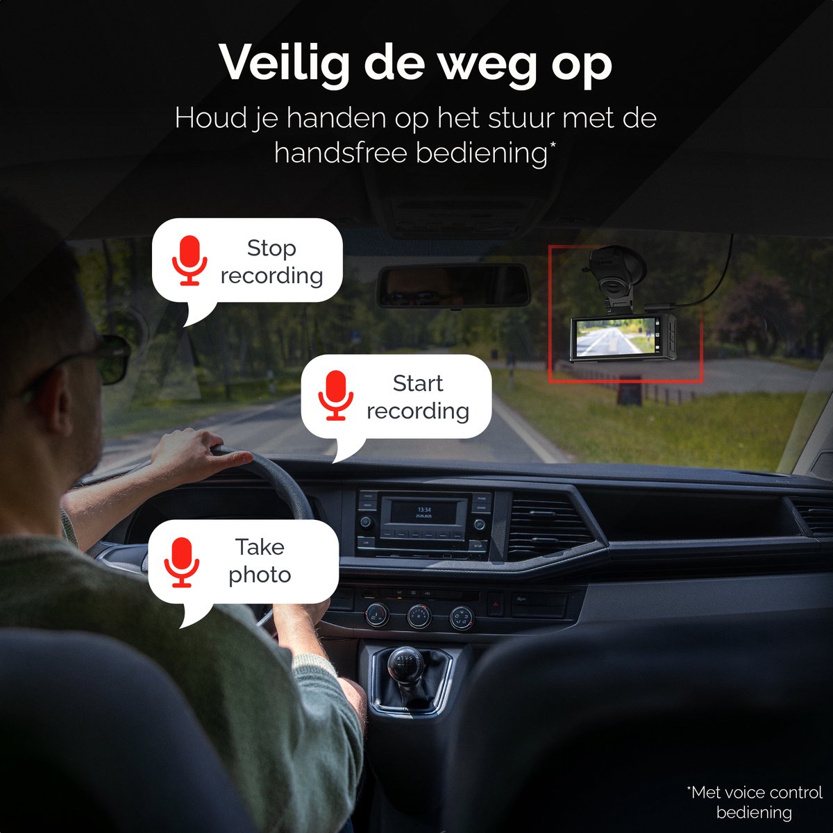 RedTiger F7N Touch Pro Dashcam 4K voor+achter met GPS thumbnail 5