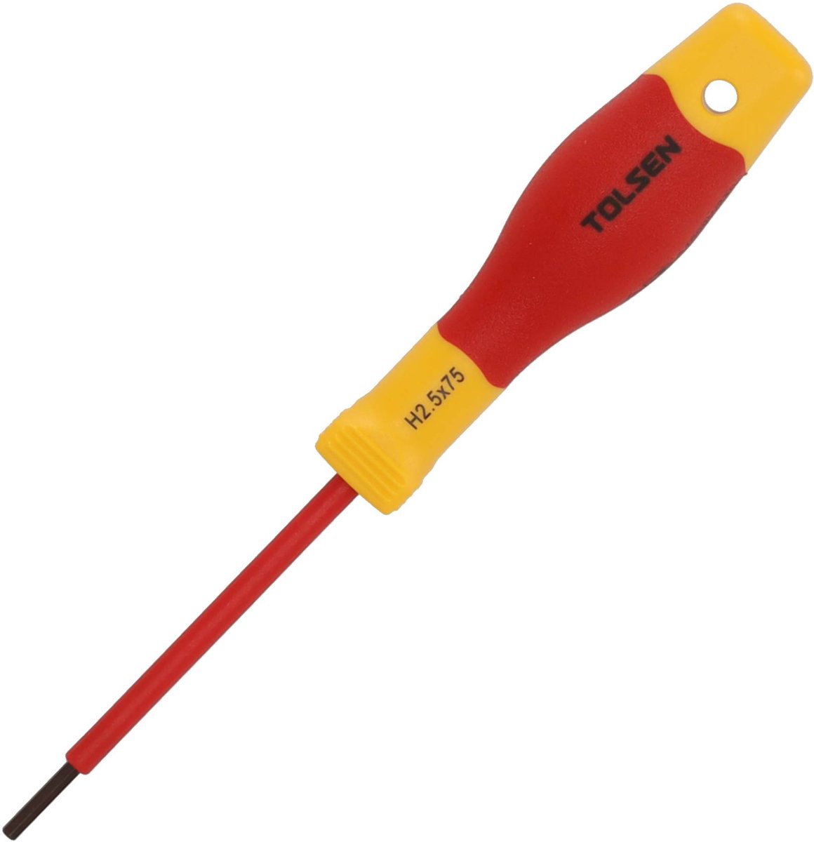 Tolsen Schroevendraaier VDE Premium - Hex schroevendraaier - Inbus schroevendraaier 2.5 x 75 mm