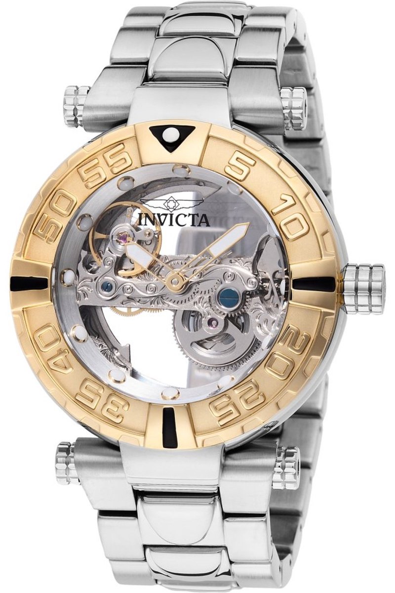 Invicta Subaqua 49504 Heren Horloge - Waterdicht - Analoog - Automatisch Uurwerk - Roestvrij Staal met zilveren Wijzerplaat - 47mm