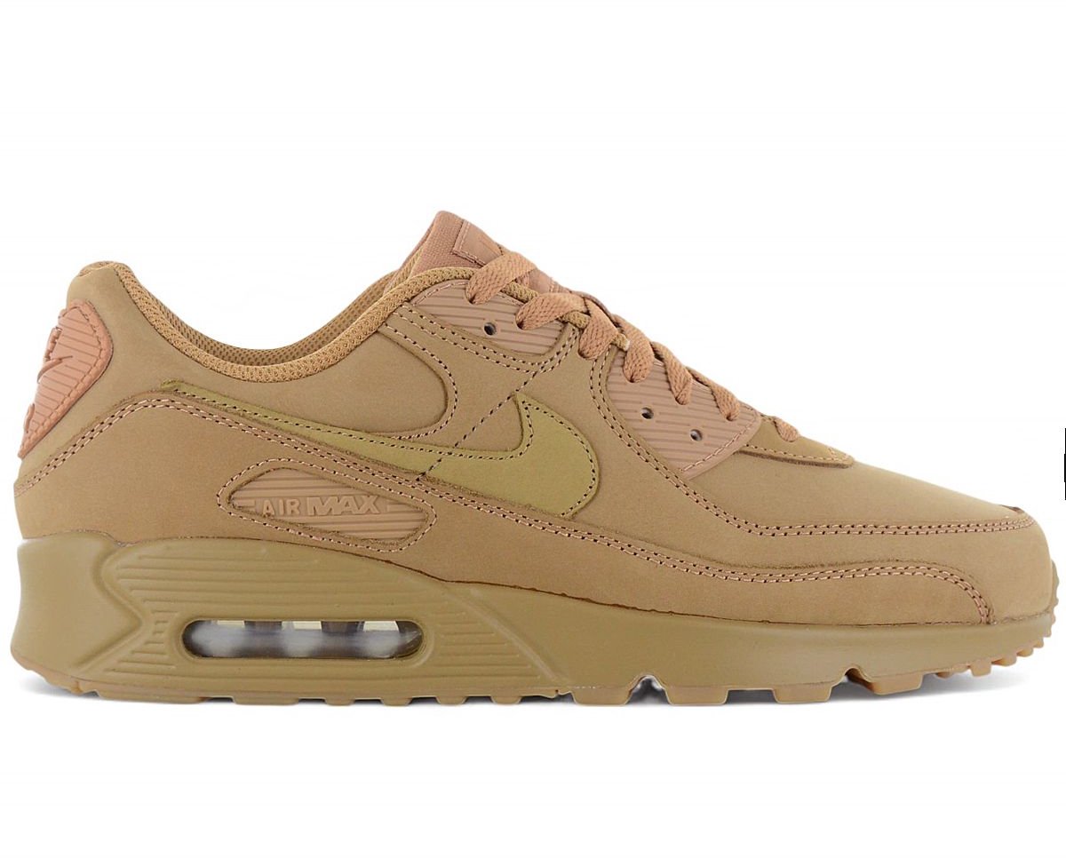 Nike Nike Air Max 90 Premium Heren Sneakers Schoenen Leer FZ5102-299 Bruin