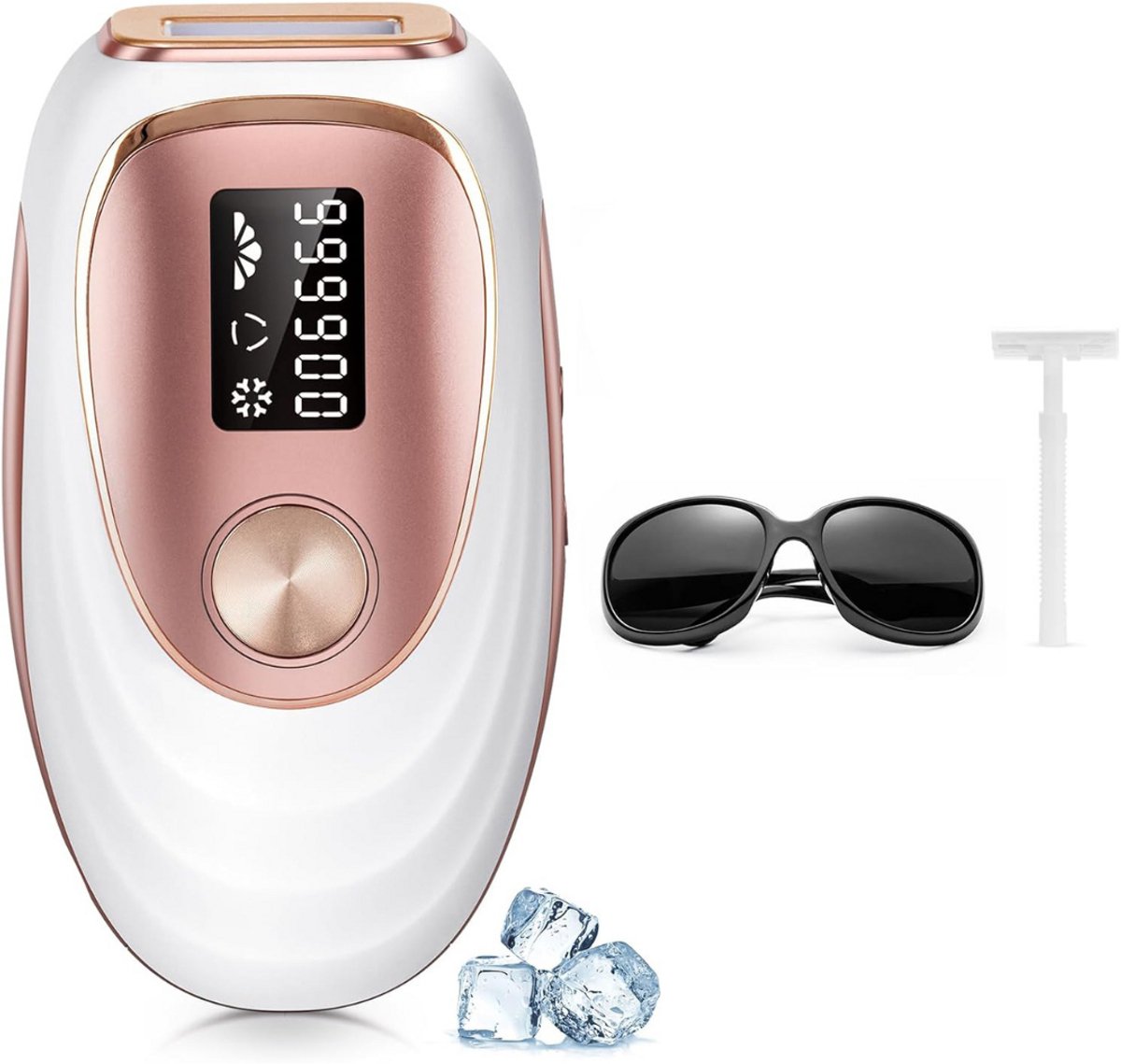MKSS® Laser Ontharingsapparaat - IPL Ontharing - Mannen & Vrouwen - Roze