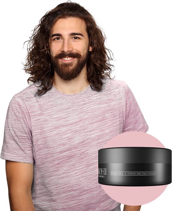MOHI Homme Hair Gel 250 ml – Gel capillaire puissant pour homme – Droog rapide, Geen flocons – Look parfait toute la journée