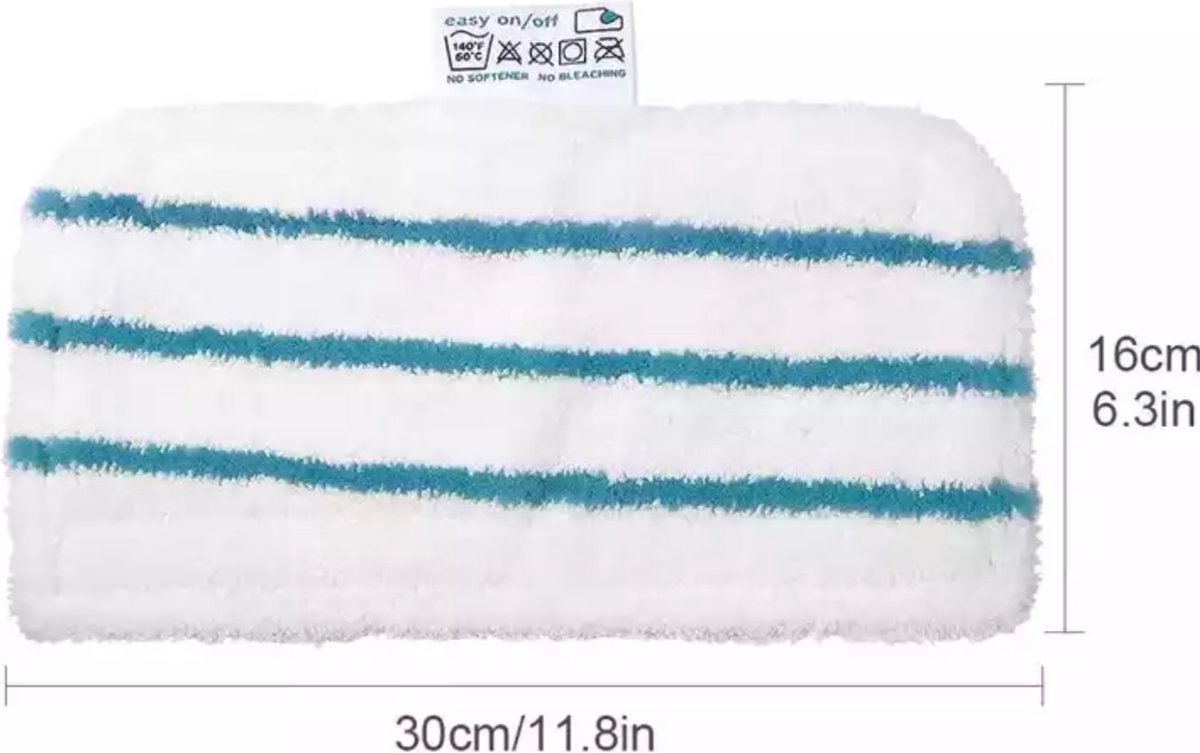 microvezeldoekjes - microvezel handdoek - 5x Stoomreiniger microvezel stoomdoek - geschikt voor Black+Decker - Dweil Pad - microvezel handdoek haar - 30x16cm – foto 7