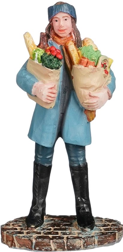 Luville - Market Visitor Carries Groceries