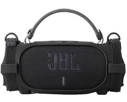 Beschermhoes geschikt voor JBL Charge 6 Bluetooth Speaker - Inclusief Draagriem - Meerdere Kleuren - Schokbestendig - Krasbestendig - Siliconen - Hoesje - Case - Bescherming - Zwart