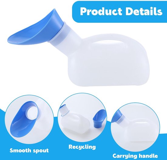 Urinoir Femme Urinoir Portable Unisexe MUHWA - 1000ml Avec échelle Cages De Chasteté Urinoir Femme Urinoir Portable Unisexe MUHWA - 1000ml Avec échelle Cages De Chasteté