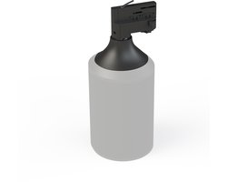 Pontis Second Generation 3-faserail Audio Adapter – Geschikt voor Sonos Era 100 – Railsysteem Adapter – Zwart