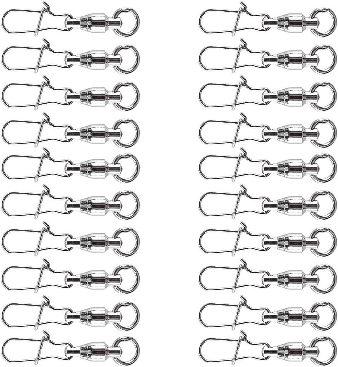 Allecto Plus - 20 stuks kogellagers visaccessoires voor snel vissen en trollen met hoge snelheid