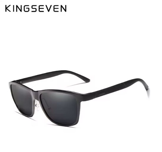 KINGSEVEN Zonnebril 7189 - Zwart – Heren - Vrouwen - Gepolariseerd - UV400 - Vintage