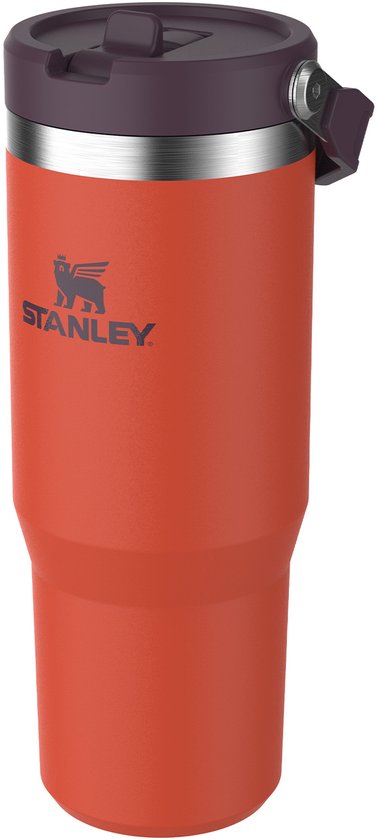 Stanley The IceFlow Flip Straw Tumbler 0,89L NEW - Thermosfles - Tigerlily Plum