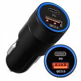 VeryGoods Auto Oplader USB C - Autolader USB C & USB A - Laad 3x Zo Snel - Snellader - Sigarettenaansteker Splitter - Adapter Auto Lader - 12V USB - 2025 model