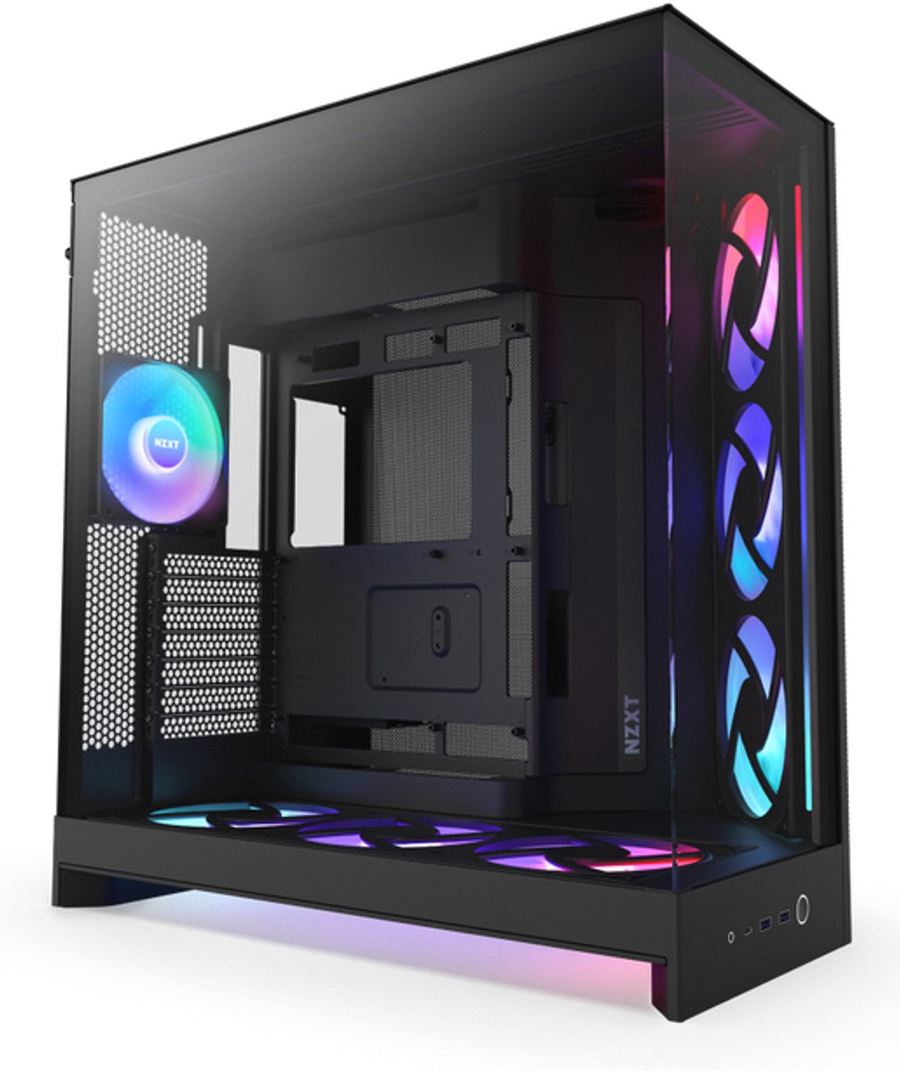 NZXT H9 Flow RGB+ midi tower behuizing