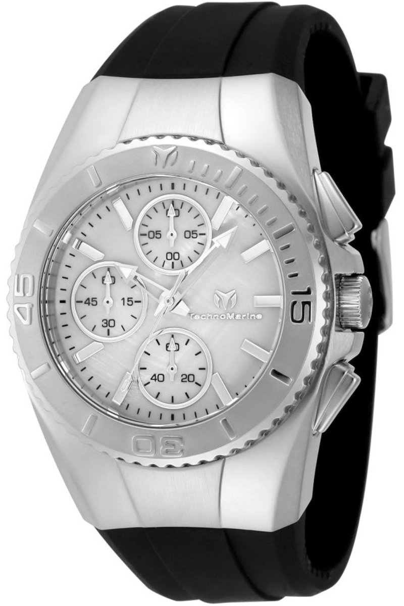 TechnoMarine Cruise TM-124032 Dames Horloge - Waterdicht - Analoog - Quartz Uurwerk - Roestvrij Staal met witte Wijzerplaat - 38mm - Met extra banden