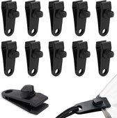HAMPPLIES 10 Sets Transparent Door Catch Clips With Screws – False Front Cabinet Clamps For Drawer Fronts & Furniture