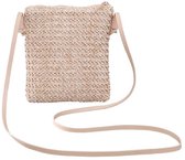 Ibenzoa® Stijlvolle Gevlochten Strandtas voor Dames - Rieten Crossbody Handtas in Boho Stijl