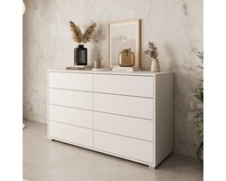 Meubella – Ladekast Gideon 2 – Wit – 120 cm