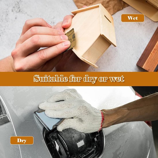 48pcs droog en nat Waterproof Schuurpapier Set 120-3000 Mesh Gravel Schuurpapier for houten meubelen afwerken van metalen Automotive Sanding DUO ER