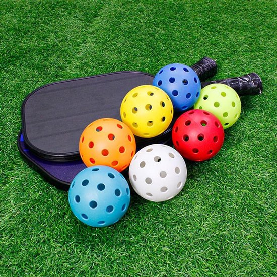 Allecto Plus - 6Pack Pickleball Ballen voor Buitengebruik met 40 Gaten - Set van Ballen Voorbal Oefening Huisdieren - Duurzame Materialen - Onmisbaar voor Pickleball Enthousiastelingen van Allecto Plus — afbeelding 2