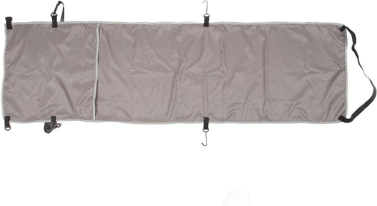 Allecto Plus - Ergonomische Airplane Footrest Hammock Cover voor betere bloedcirculatie tijdens reizen met het vliegtuig, bus of buitenactiviteiten - Zwart