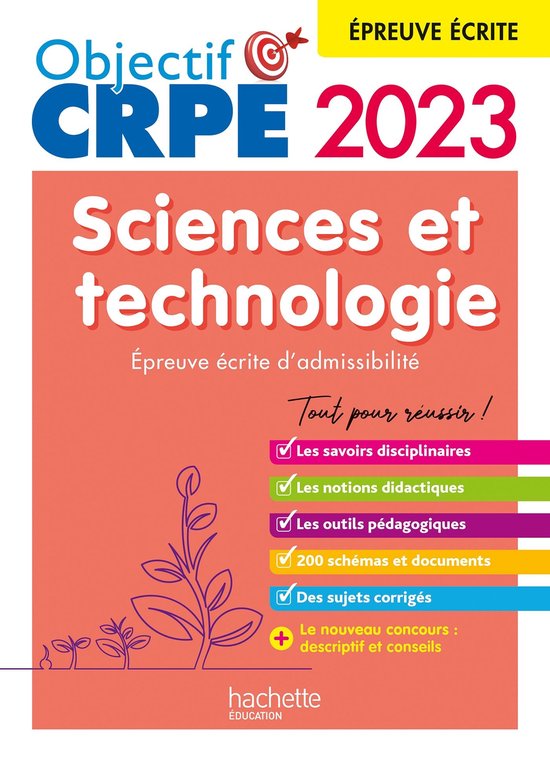 Objectif CRPE 2023 - Sciences et technologie - épreuve écr ... - cover
