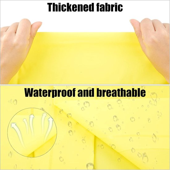 Andake Regenponcho voor volwassenen, waterdicht, lichtgewicht