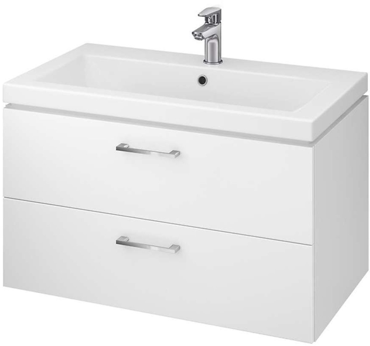 Cersanit Lara - Wastafelmeubel, 45x79x45 cm, 2 laden, wit S926-005-DSM
